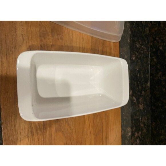 Corning Ware P-315-B Blue Cornflower Loaf Pan w/ Plastic Lid - Picture 6 of 6